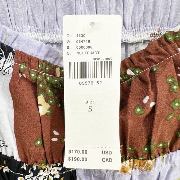 NEW Maeve Anthropologie Patchwork Floral Maxi Dress Colorful Boho Women's S - Picture 9 of 10